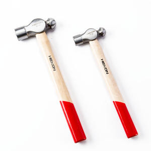 Mango de madera blanqueado Martillo de madera Martillo de bola de cabeza redonda - Product Image 5
