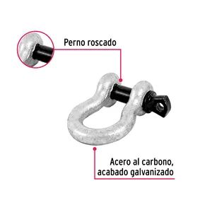 4 unità di grilli 5/16 \ "forgiato in acciaio a scatto e arco incatenati ad anello D per il sollevamento per applicazioni minerarie-feroce - Product Image 2