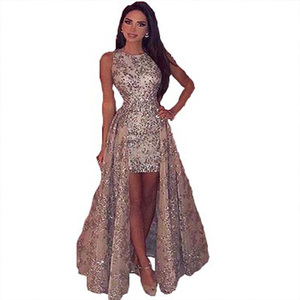 Nouvelle robe de bal gratuite recommandée Nouvelle robe de soirée à paillettes robe fendue sexy - Product Image 1