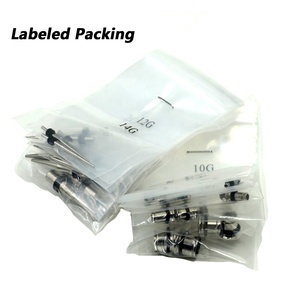 Ensemble de 36 bouchons d'<span class=keywords><strong>oreille</strong></span> en <span class=keywords><strong>acier</strong></span> inoxydable 14G-00G à évasement unique Tunnels Flesh Tapes Stretcher pour les mariages ou les fiançailles - Product Image 2