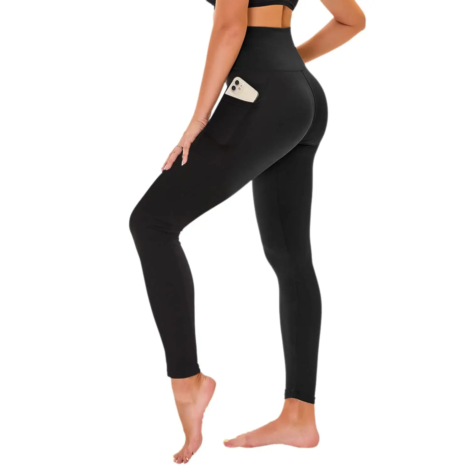 Custom OEM/ODM New Breathable Tight Hight Waist Trend Phone Pocket Fitness Yoga Legging