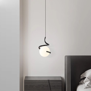Italian Modern Minimalist All-Copper Pendant Light Nordic Bedroom <b>Bedside</b> Dining Room <b>Table</b> Lighting Chandeliers Pendant Lights - Product Image 1
