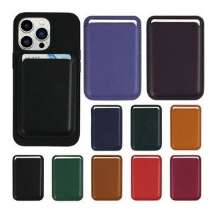 Custom Logo Detachable Slim Minimalist Cell Phone Wallet Magnetic Pu Leather Phone Card Holder for Back of Phone - Product Image 4