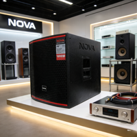 VAMAV Bocinas Profesional VSP15 Subwoofer de madera 15 pulgadas, 500W RMS, para eventos interior y exterior, sistema DJ