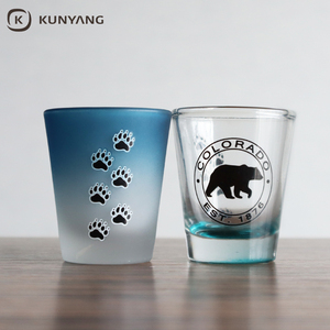 Small Liquor <strong>Cup</strong> Wholesale Custom <strong>Frosted</strong> Gradient <strong>Glass</strong> <strong>Cup</strong> Shot <strong>Glass</strong> for Men - Product Image 1