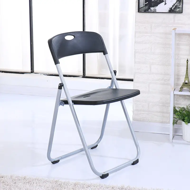 China Factory Commercial Stackable White Plastic Folding Chair Wedding Party Events Home Office Outdoor Furniture