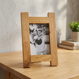 Vente en gros BS INTERNATIONAL BTA23 Horloge murale carrée horizontale en bois poli, faite à la main, écologique, moderne, minimaliste et élégante - Product Image 1