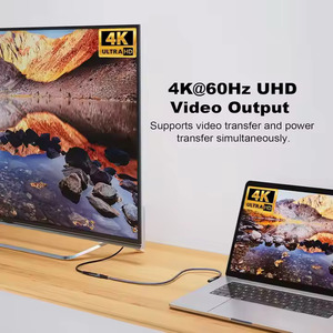 Tipo C 3.2 Gen 2x2 20Gbps maschio a femmina cavo di trasferimento ad angolo retto 4K/60Hz cavo adattatore USB C - Product Image 6