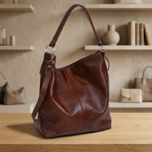 BS INTERNATIONAL <b>Women's</b> Genuine Leather Clutch Cross-Body Strap Casual Handbags 3L+ Capacity Zipper Closure Waterproof Durable - Product Image 4