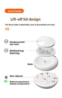 Distributeur automatique intelligent pour animaux de compagnie, machine d'alimentation pour chats et chiens, programmable par application, alimentation quantitative, grande capacité, portable, moderne, robuste