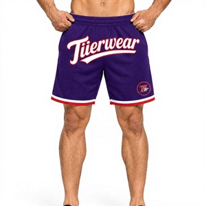 Pantalones Cortos Deportivos de Malla Sublimados para Hombre, Personalizados para Baloncesto, Entrenamiento, Gimnasio, Venta al Por Mayor, Transpirables y de Secado Rápido - Product Image 1