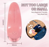 Meistverkaufter Weicher Zungen-Vibrator Leckspielzeug für Frauen Oral-Biss Nippel-Klitoris-Stimulator Erotikspielzeug für Erwachsene