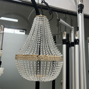 Plafond de mariage lustre en cristal géant lustre suspendu pour la décoration de plafond d'événements de mariage - Product Image 3