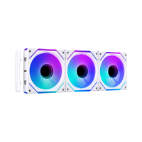 Ventilateurs de boîtier ARGB blancs Lovingcool, style bloc de construction, 120 mm, raccordement sans fil, roulement fluide, 6 broches PWM, refroidisseur d'ordinateur de jeu pour