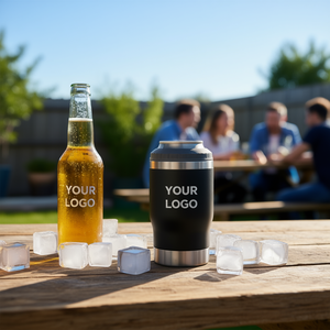 HIPDEER Gobelet isotherme en acier inoxydable 14 oz pour canettes de bière, avec logo personnalisé, pour café, thé, eau, usage domestique - Product Image 2