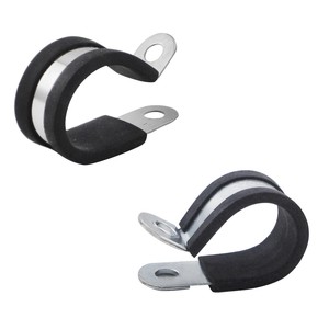 Galvanized Steel <b>Quick</b> Split <b>Clamp</b> Rubber Lined Pipe Support Hanger O Shape Pipe <b>Clamp</b> for Steel Channels - Product Image 6