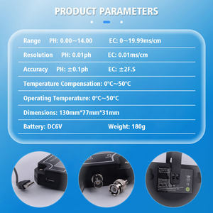 Новый PH/EC-2681 встроенный измеритель ph/ec Монитор проводимости Цифровой Измеритель Качества Воды Тестер для аквариума - Product Image 4