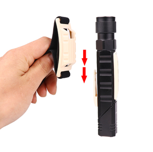 Siêu sáng Handfree nhiên liệu kép Led đèn pin 90 độ Twist <span class=keywords><strong>ROTARY</strong></span> Clip nam châm không thấm nước <span class=keywords><strong>Mini</strong></span> Chiếu Sáng <span class=keywords><strong>Torch</strong></span> cho cắm trại - Product Image 4