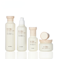 Approvisionnement d'usine Bouteilles de Toner Essence Ensemble de soins de la peau Emballage Vide Clair Presse Pompe Lotion Bouteilles 50g Crème Conteneur Pot Verre