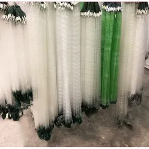 Redes de pesca Premium PA6 de nailon de <span class=keywords><strong>tres</strong></span> capas portátiles, red de enmalle y fundición de doble nudo para atrapar peces, camarones, cangrejos - Product Image 6