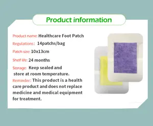 Deep Cleansing Body Detoxification Lavender Detox Foot Patch Relieve Fatigue Improve Sleep