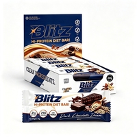 Sachets personnalisés imprimés de qualité alimentaire thermoscellables pour barres de céréales, barres protéinées, barres énergétiques, barres aux champignons, barres chocolatées, avec fermeture arrière et boîte