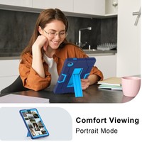 Étui de tablette en silicone antichoc pour Lenovo Tab One 8,7 pouces TB-305FU K9, housse universelle avec support intégré caché