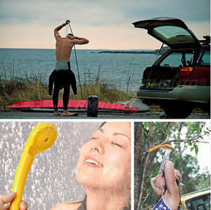 Douche de camping portable 12V pour voiture, haute pression, pistolet à eau, pompe électrique, kit de douche pour animaux domestiques, voyages et camping - Product Image 5