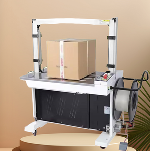 Gıda ambalajı için elektrik kağıt karton kutular için yarı otomatik evcil hayvan kayışı bant çember makinesi yeni durum - Product Image 2
