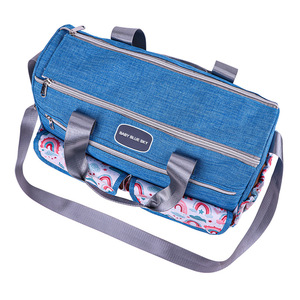 Bolsa de Pañales Azul Cielo, Gran Capacidad, Tela Oxford Resistente al Agua, Bolsa de Maternidad con Cambiador, Primavera 2025 - Product Image 4