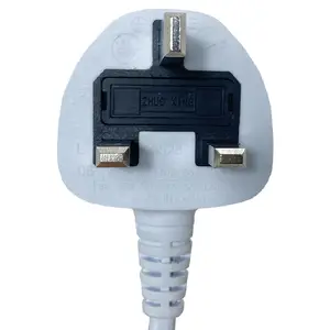 13A Steker UK Kabel Listrik 3 Pin Steker Datar Tipe C13 Konektor Kabel Daya Malaysia MS Steker Bersertifikat Kabel Utama