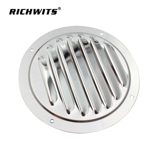Grille <span class=keywords><strong>d</strong></span>'aération en acier inoxydable 316 de qualité marine supérieure, finition polie, design anti-éclaboussures à persiennes, quincaillerie marine pour yacht et bateau - Product Image 1