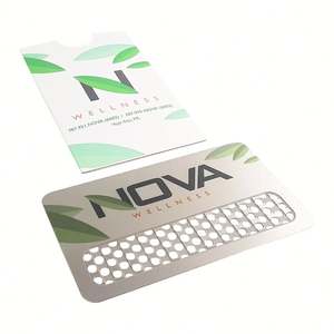 Custom Logo Metal <b>Herb</b> Trituration Crusher Cards <b>Herb</b> Grater Cards Grinder Cards - Product Image 6