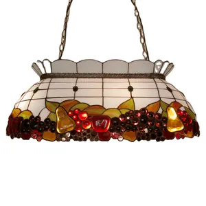 Stained Glass Europese Classic Collection Biljart Tiffany Kroonluchter Lamp