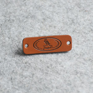 Etiquetas Rectangulares de Cuero <span class=keywords><strong>PU</strong></span> Lavables y Ecológicas con Orificios para Manualidades en Prendas, Bolsos, Zapatos, Apliques y Etiquetas en Relieve - Product Image 3