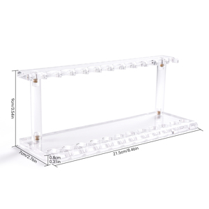 Support à pinceaux à ongles en acrylique transparent KADS, 12 trous, support de présentation détachable, organisateur de pinceaux de manucure pour salon et usage domestique - Product Image 2