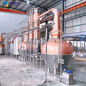 Ligne de production de chaudières à double cuve en cuivre ZJ 1000+1000L pour la distillation de riz/whisky, alambic à spiritueux pour des saveurs riches - Product Image 4