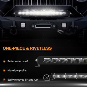 Luces DE TRABAJO curvadas universales de 30 pulgadas, retroiluminadas en verde ámbar, barra de luz Led de alta potencia de 30 40 50 pulgadas para vehículos todoterreno Fortuner - Product Image 3