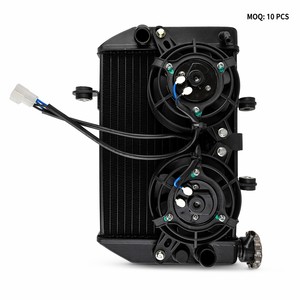 <span class=keywords><strong>Radiateur</strong></span> haute performance tout en aluminium pour Yamaha Y15ZR LC135 Sniper 150 Exciter 150, système de refroidissement avec deux ventilateurs électriques - Product Image 1