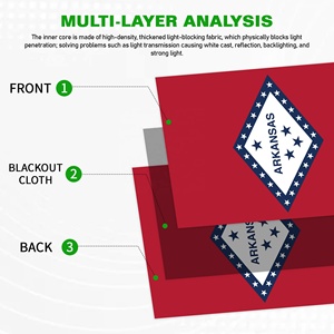 High Quality Micsan Custom Garden Flag 12x18 Double Sided Polyester Waterproof American Arkansas Diamond Star Country Flags - Product Image 3