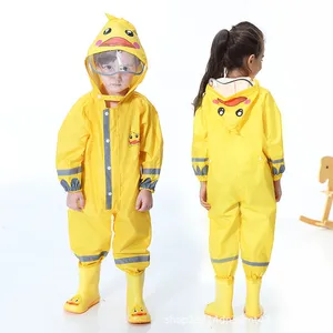 Waterproof Wholesale Kids Raincoat Translucent Raincoat Dinosaur Raincoat For Kids