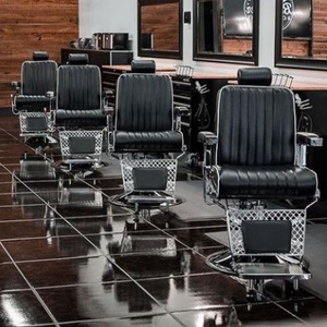 MORE DESIGN <span class=keywords><strong>BON</strong></span> <span class=keywords><strong>MARCHÉ</strong></span> Mobilier hydraulique inclinable de coiffure de style moderne Vintage Shop Beauty Styling Barber Salon Chair - Product Image 4