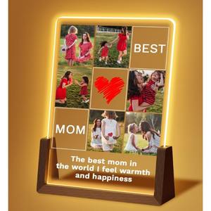 Logotipo personalizado, 3 colores, fotos personalizadas, placa de canción acrílica, regalos únicos, luz LED nocturna - Product Image 4