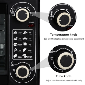 <span class=keywords><strong>Forno</strong></span> Elettrico a Convezione di Alta Qualità da 45L in Acciaio Inox, Grande Capacità <span class=keywords><strong>con</strong></span> Manopole, Accessori per Cottura e Griglia - Product Image 4