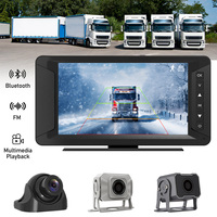 Cámara de Tablero Portátil Avanzada para Camiones, Pantalla Táctil IPS de 7 Pulgadas, Grabación, Conectividad Cableada, Detección Inteligente de Movimiento, Visión Nocturna