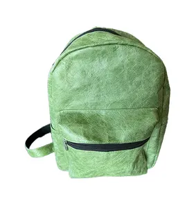 Dupont Paper Bags Waterproof Bag OEM Customized Fashionable Design Polyester Waterproof Backpack Unisex Vintage Backpack Solid