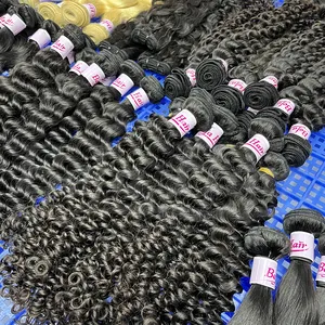 Một Nhà Tài Trợ Nguyên Virgin Ấn Độ Human Hair Vendor, 100% Nguyên Ấn Độ Đền Tóc, Chưa Qua Chế Biến Nguyên Ấn Độ Tóc Con Người