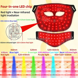 Máscara de Terapia de Luz Fotónica de Alta Intensidad Fitkang OEM 100LEDs, Cuidado de la Piel, Inalámbrica, Portátil, Silicona 4D - Product Image 5