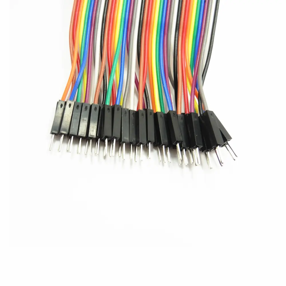 Dupont Rainbow Cable Assembly 10cm 40 pin Jumper Wire Female to Female Male Arduino Dupont Line