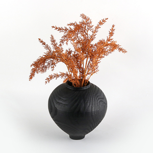 Hiện Đại Tối Giản Màu Đen Gỗ Hạt Hoa Bình Đơn Giản Pháp Phong Cách Nhựa Đồ Trang Trí Nội Thất Nghiên Cứu Máy Tính Để Bàn Im Lặng Bất Ngờ Nghệ Thuật Trang Trí - Product Image 5